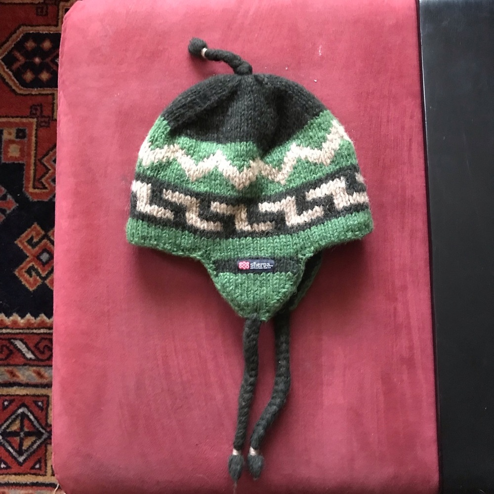 Sherpa wool hat small